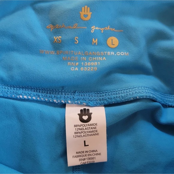 Spiritual Gangster Blue Women's Leggings - Picture 4 of 6